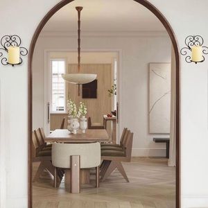 Pair of Wall Sconce LED Candle Holders